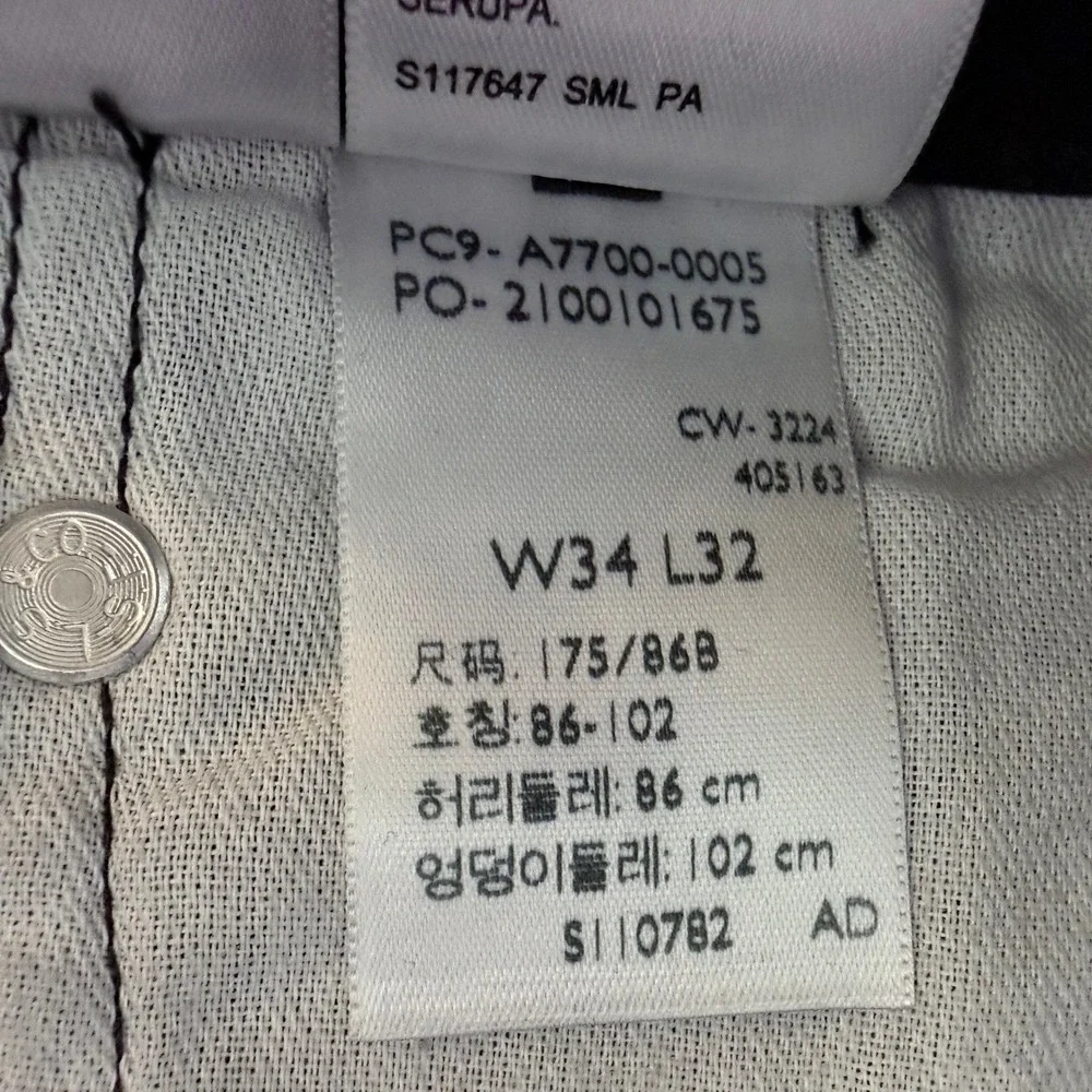 Levi's‎ 506 Straight Jeans Mens 34x32 Black Denim Standard Fit Gorpcore Minimal
